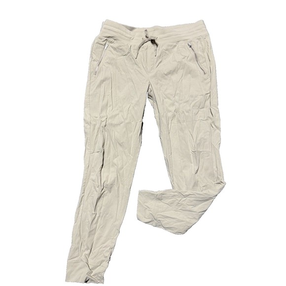 ATHLETA WOMENS Trekkie North Hike Stretch Jogger 16T Ecru/Tan $89  #405726 - Picture 1 of 4